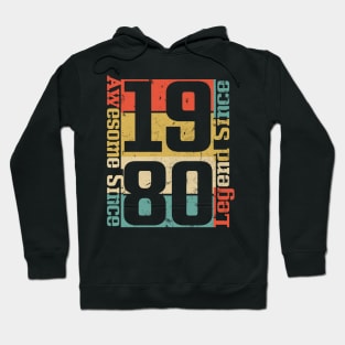 Awesome Since 1980. 40th Birthday Gift Idea Hoodie